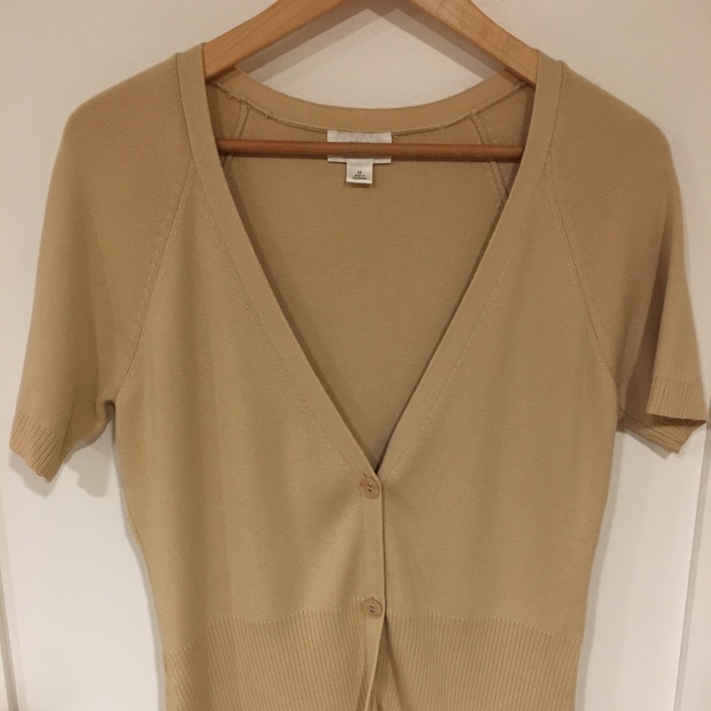 LOFT-SHORT SLEEVE CARDIGAN